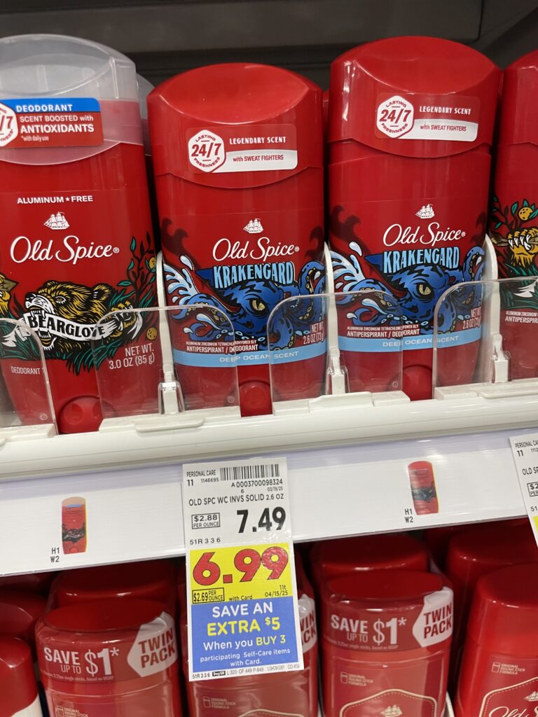 Old Spice Deodorant Kroger Shelf Image