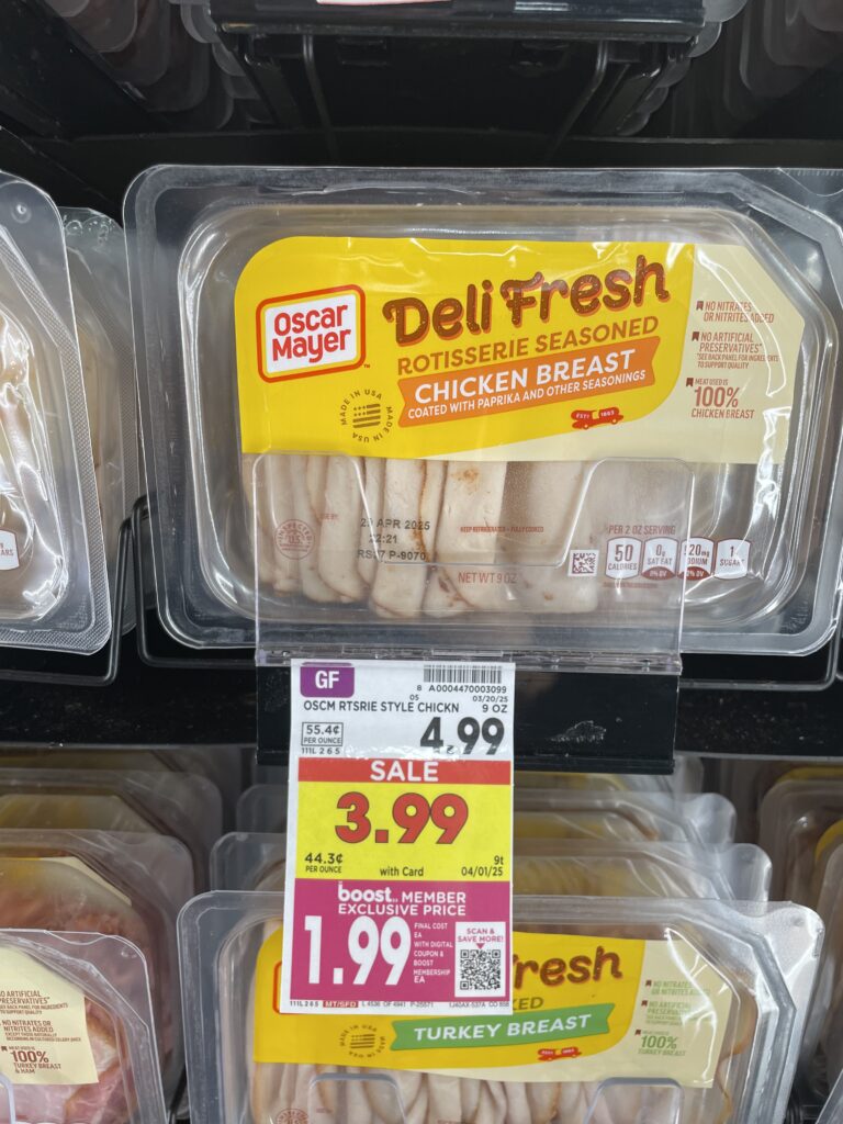 Oscar Mayer Deli Fresh Lunch Meat Kroger Shelf Image 