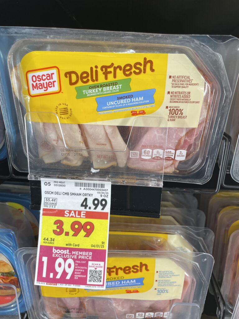 Oscar Mayer Deli Fresh Lunch Meat Kroger Shelf Image 