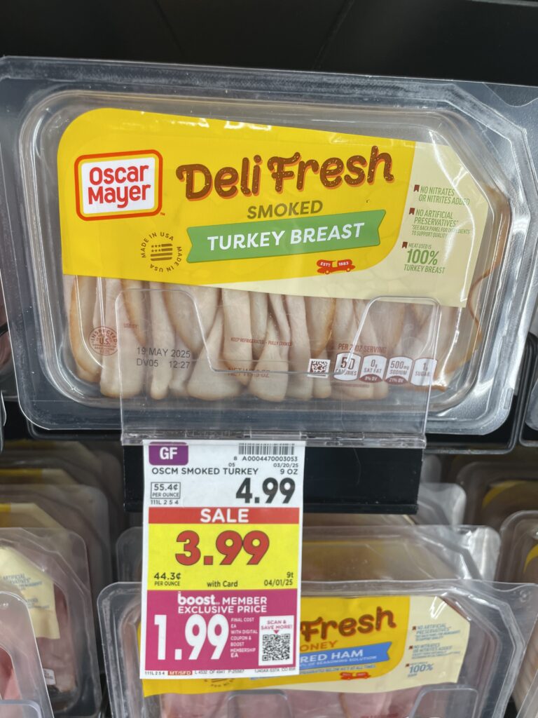 Oscar Mayer Deli Fresh Lunch Meat Kroger Shelf Image 
