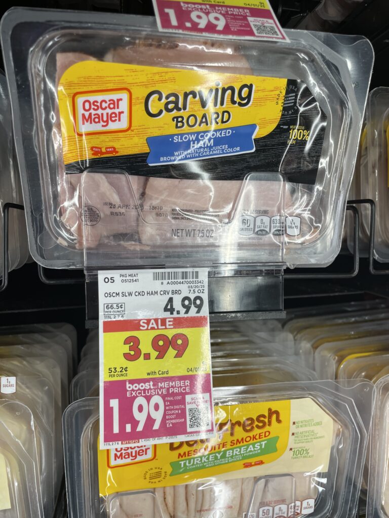 Oscar Mayer Deli Fresh Lunch Meat Kroger Shelf Image 