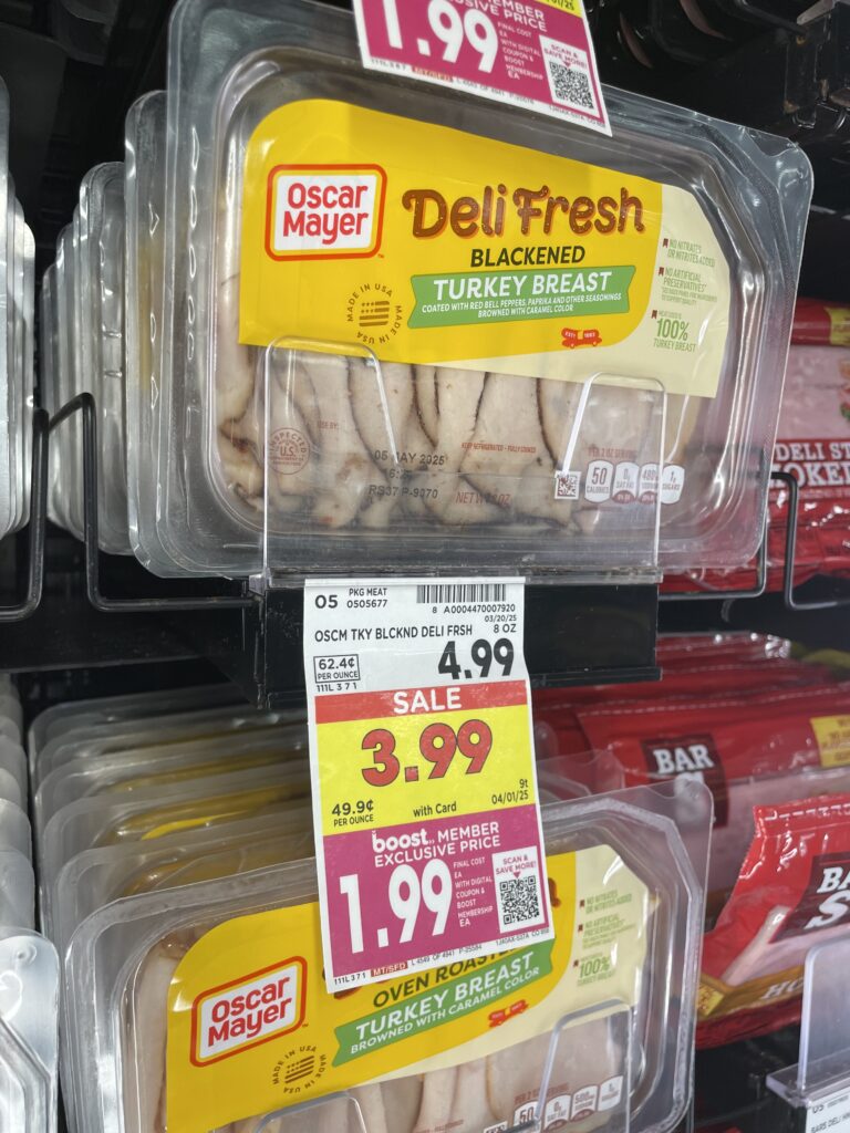 Oscar Mayer Deli Fresh Lunch Meat Kroger Shelf Image 