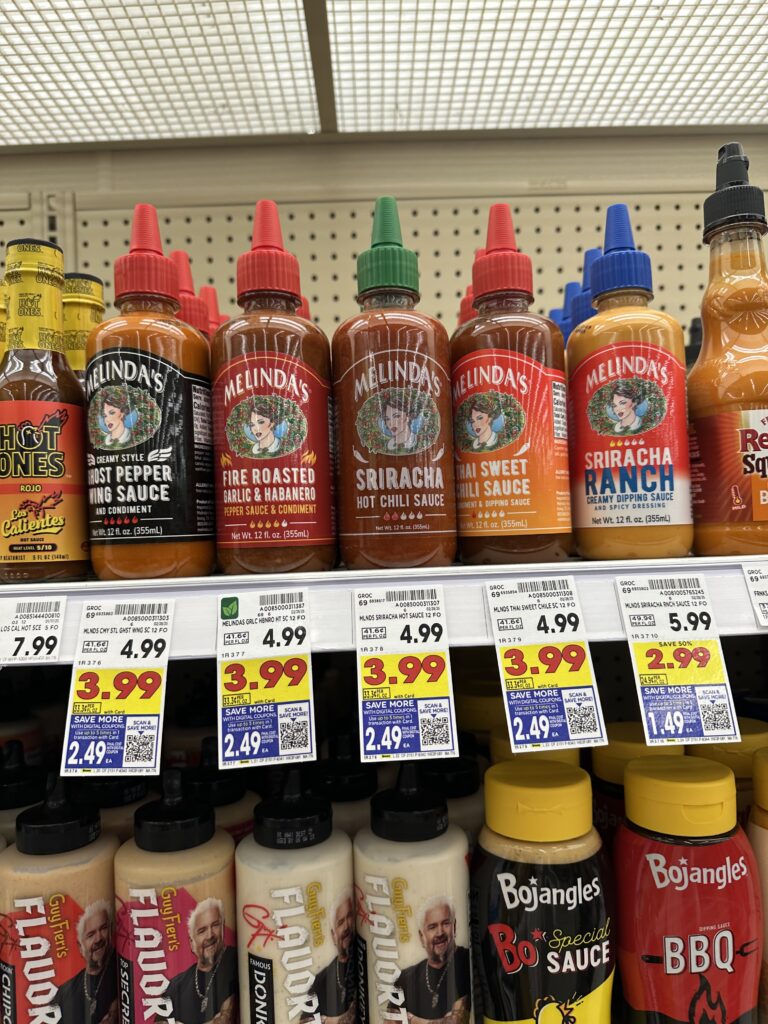 melindas sauces kroger shelf image