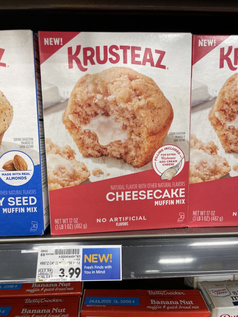 krusteaz cheesecake muffin mix kroger shelf image