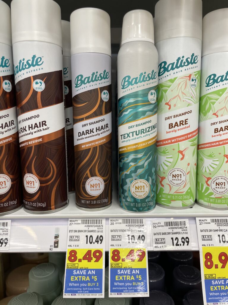 Batiste Dry Shampoo Kroger Shelf Image