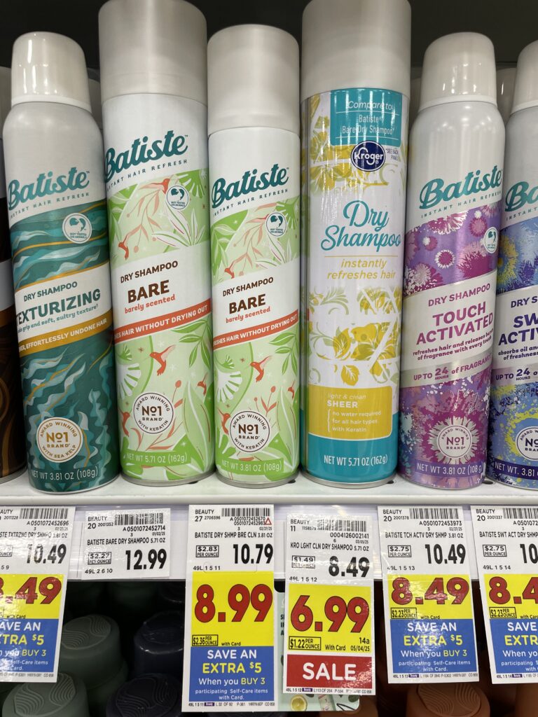 Batiste Dry Shampoo Kroger Shelf Image