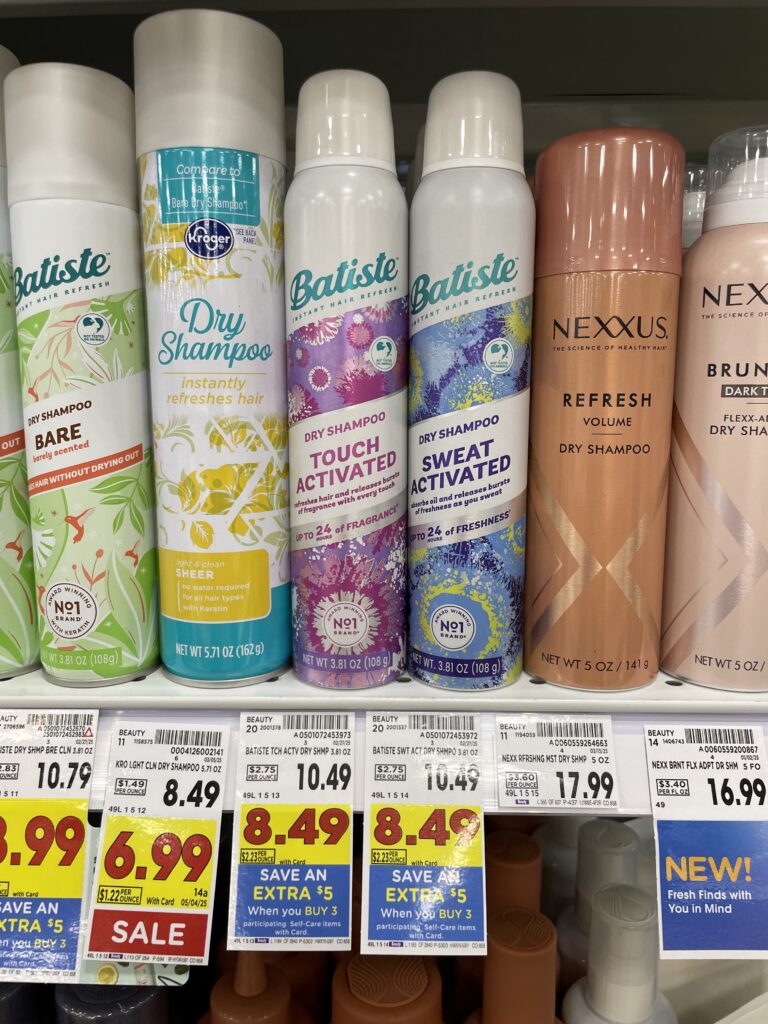 Batiste Dry Shampoo Kroger Shelf Image