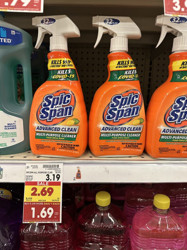 spic and span kroger shelf image