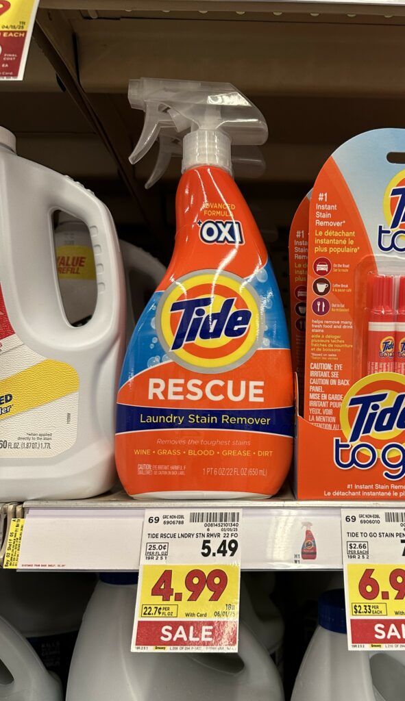 tide rescue kroger shelf image