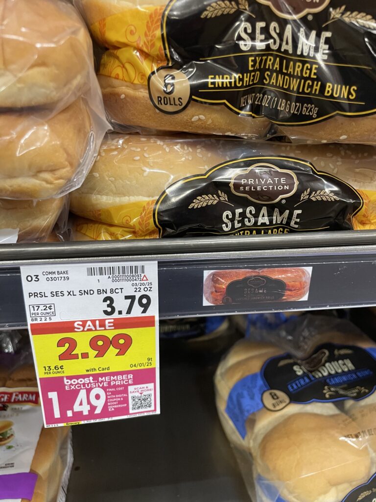 Private Selection Bun and Bread Kroger Shelf Image 