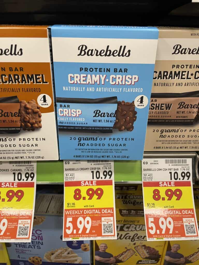 barebells protein bars kroger shelf image (3)