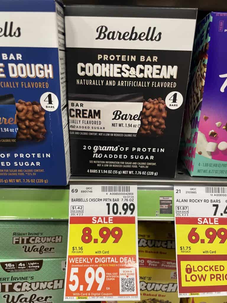barebells protein bars kroger shelf image (3)