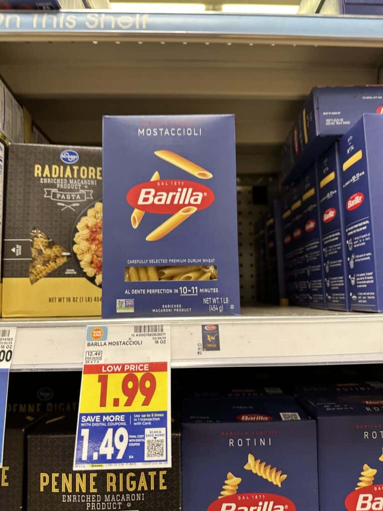 barilla pasta kroger shelf image (2)