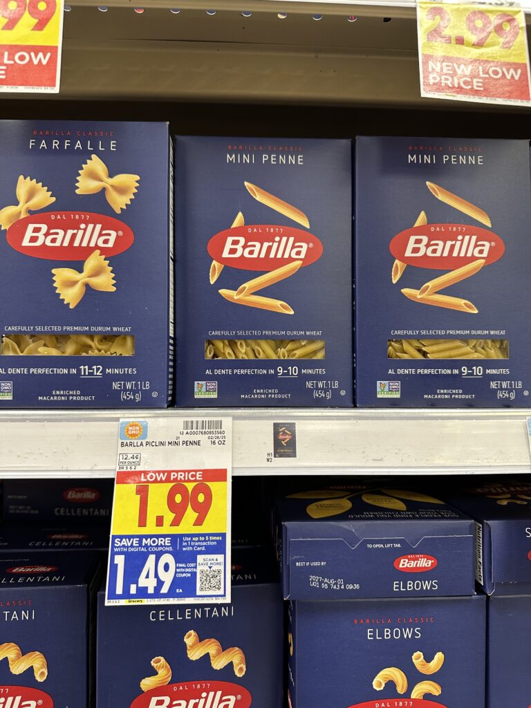 barilla pasta kroger shelf image (2)