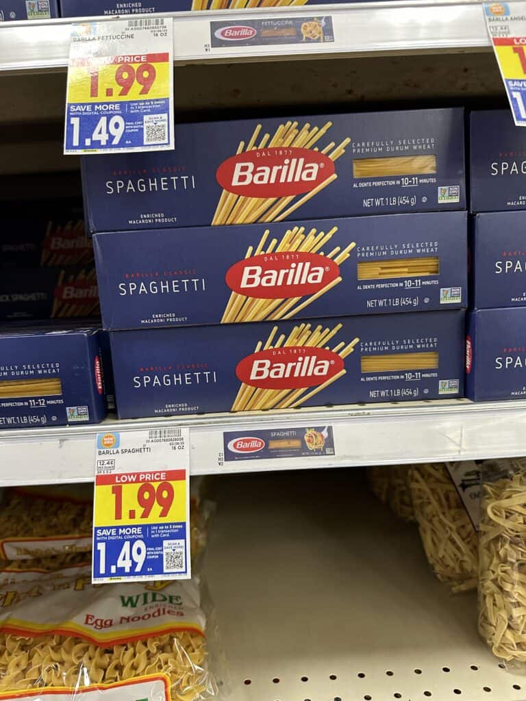 barilla pasta kroger shelf image (2)