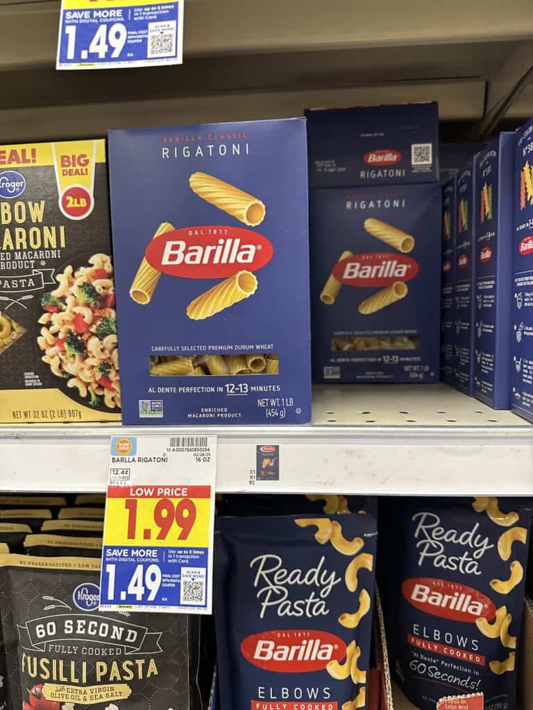 barilla pasta kroger shelf image (2)