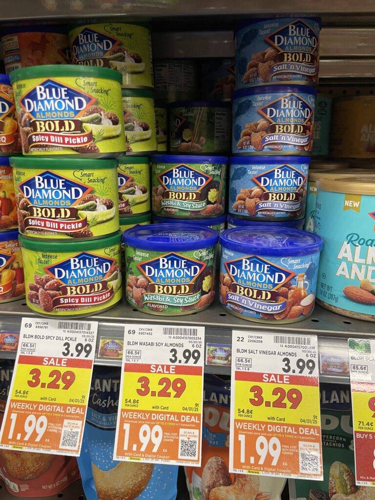 blue diamond almonds kroger shelf image (1)
