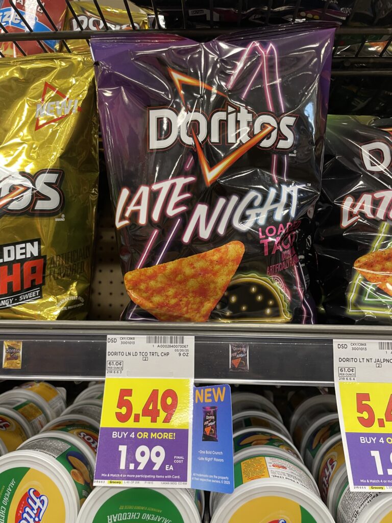 doritos, tostitos and sunchips kroger shelf image (1)