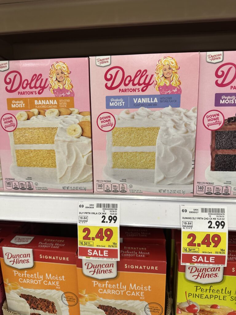 duncan hines dolly parton kroger shelf image (1)