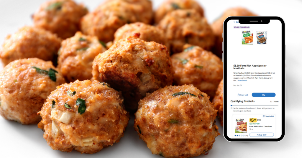 farm rich meatballs and appetizers digital