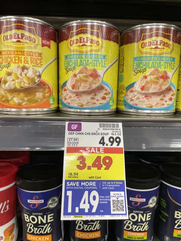 old el paso soup kroger shelf image (2)