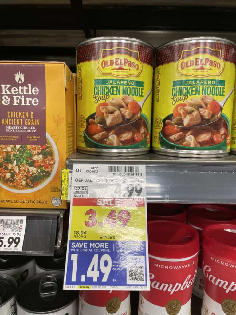 old el paso soup kroger shelf image (2)