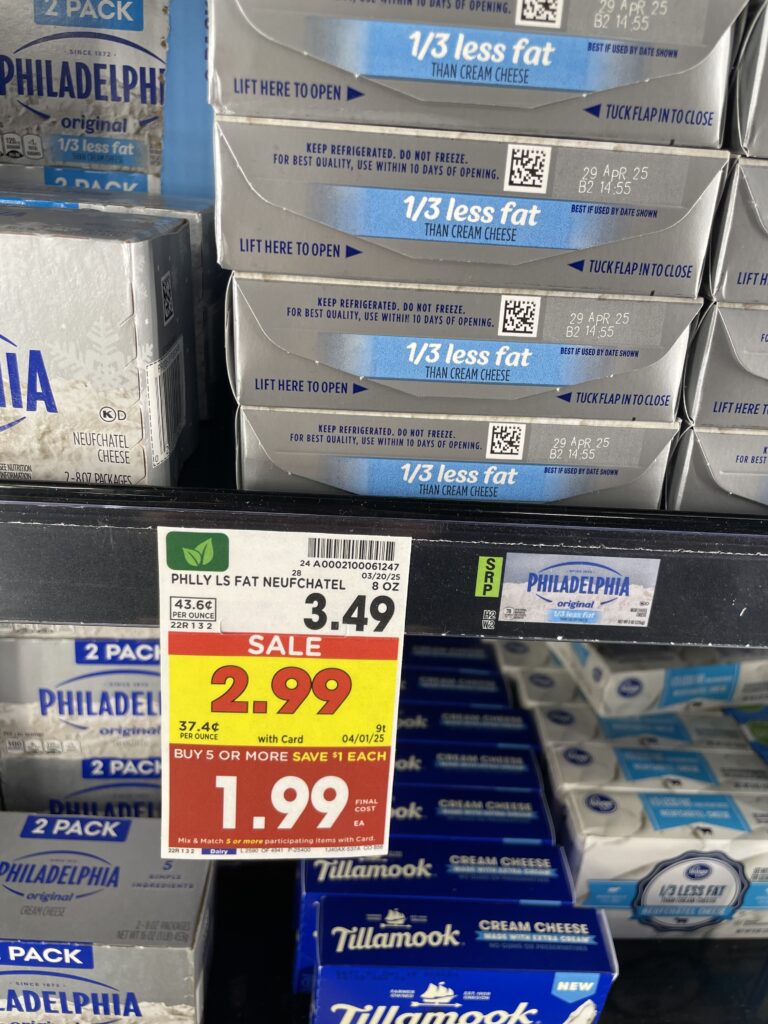philadelphia cream cheese kroger shelf image (1)