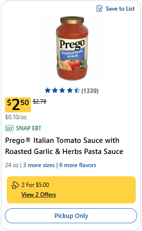 prego pasta sauce kroger price image 1