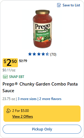 prego pasta sauce kroger price image 1