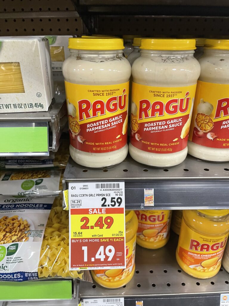 ragu pasta sauce kroger shelf image (2)