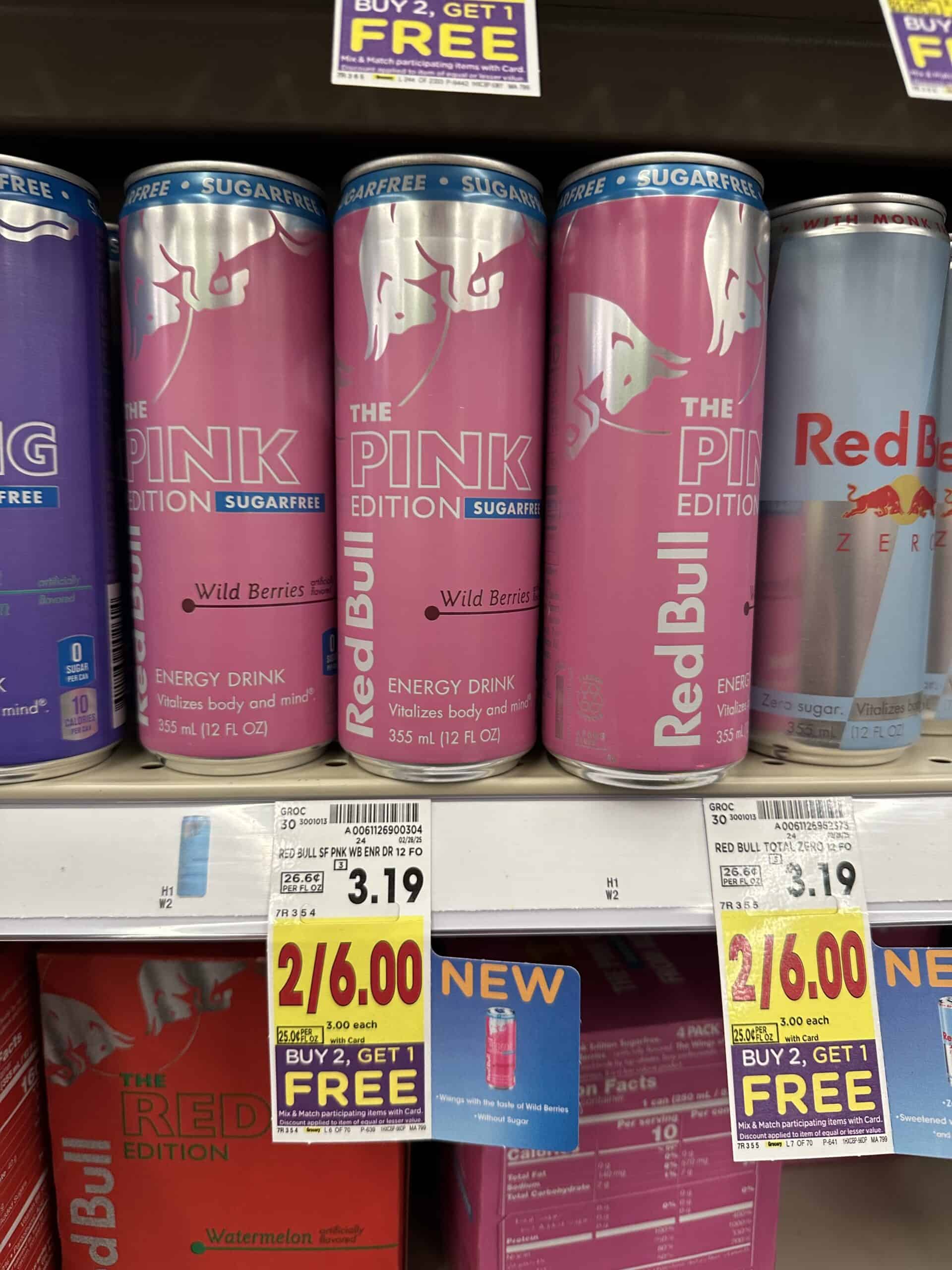 Red Bull Beverages are B2G1 FREE! - Kroger Krazy