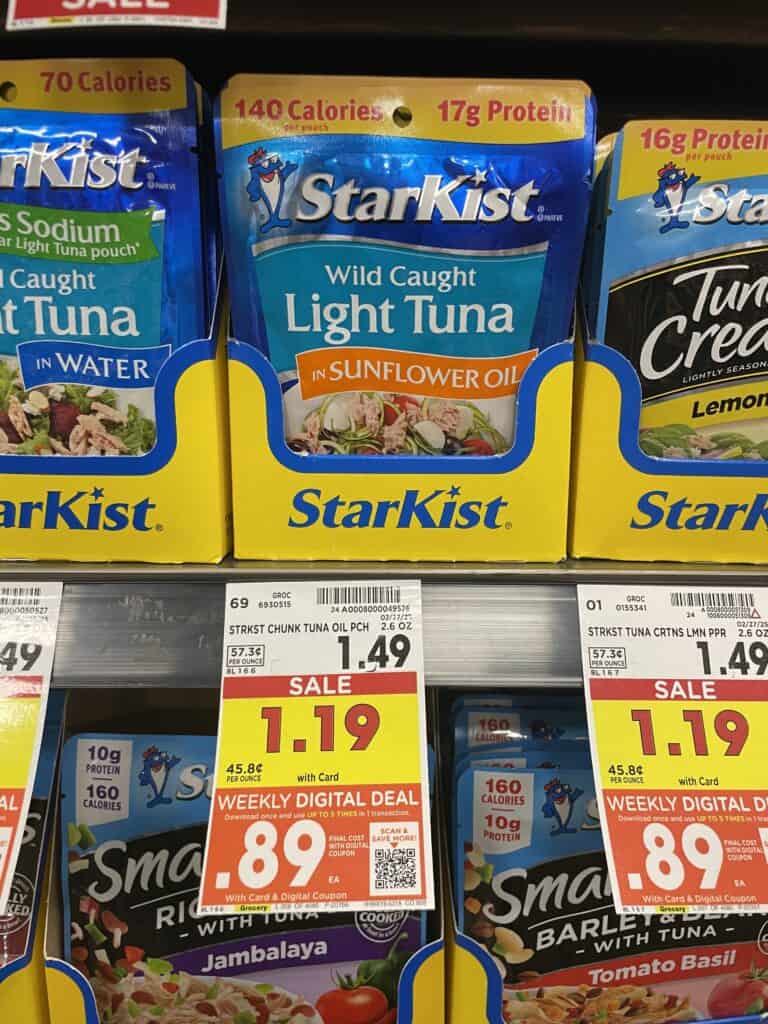 starkist tuna pouches kroger shelf image (3)