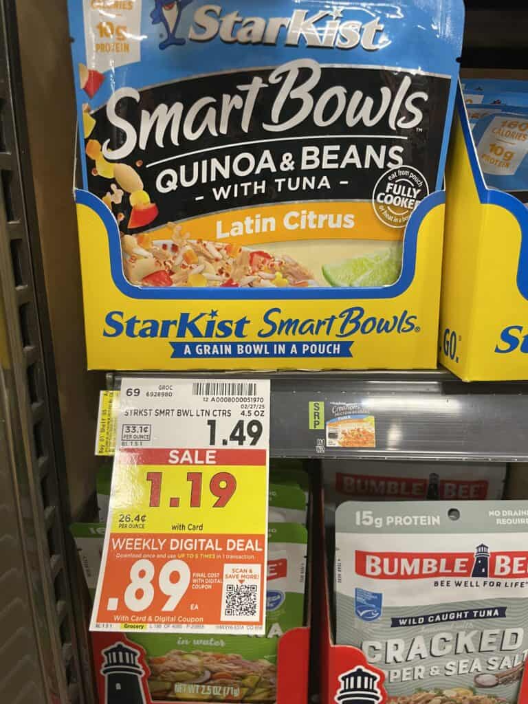 starkist tuna pouches kroger shelf image (3)