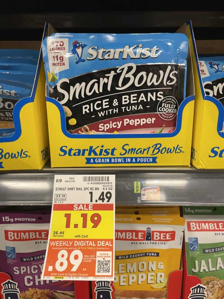 starkist tuna pouches kroger shelf image (3)