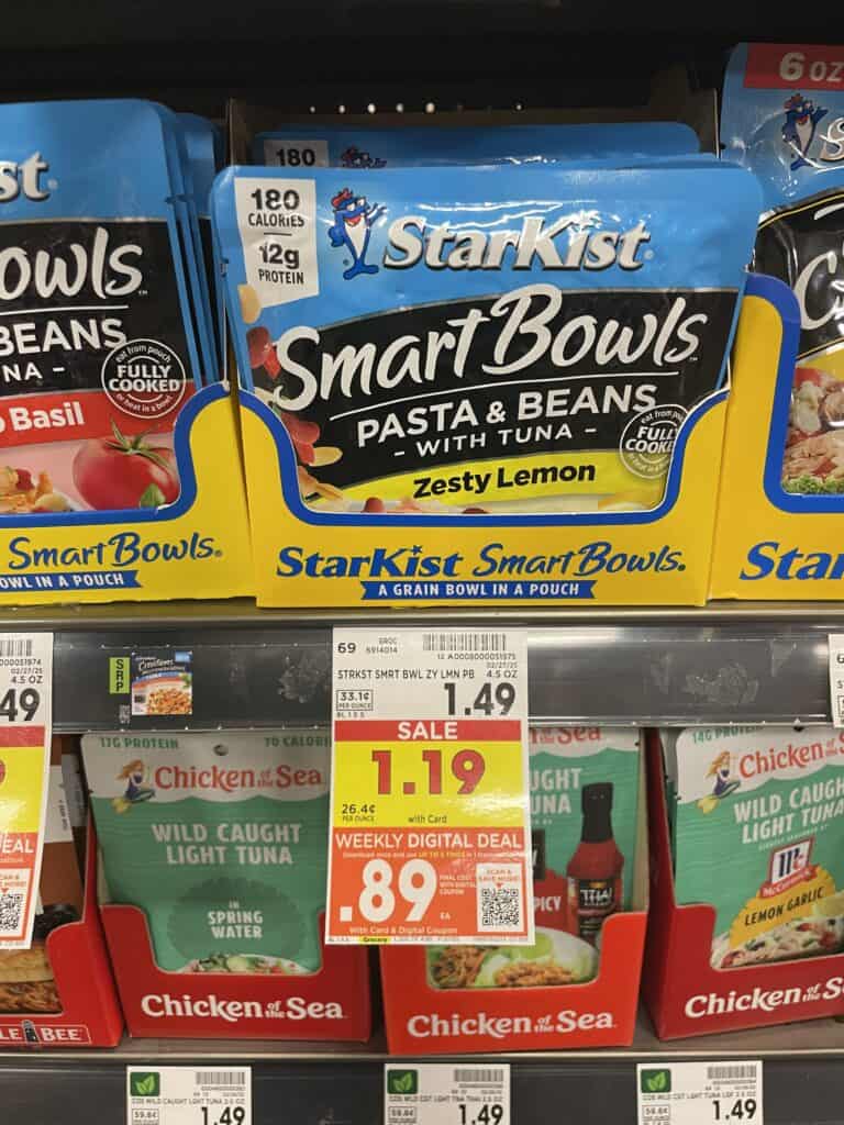 starkist tuna pouches kroger shelf image (3)