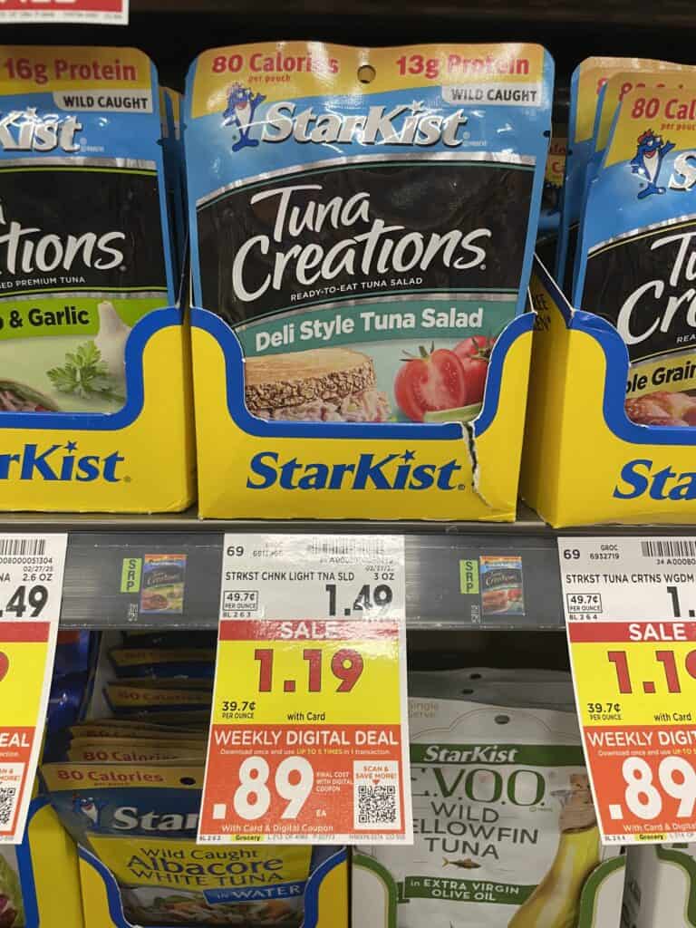 starkist tuna pouches kroger shelf image (3)