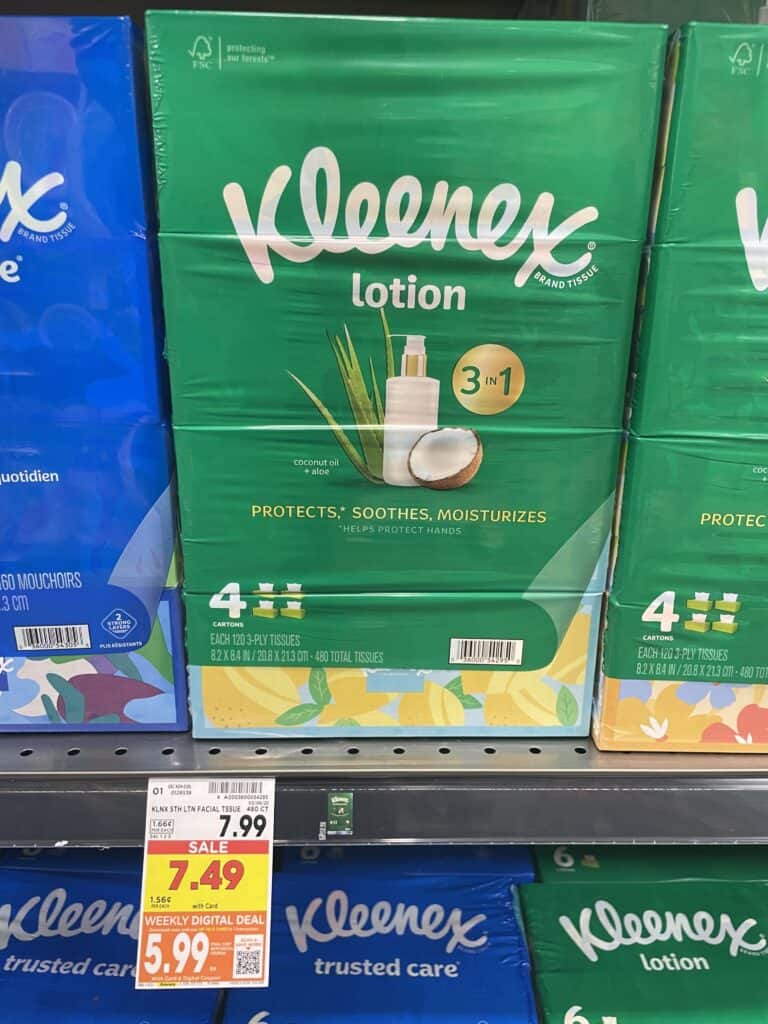 viva, kleenex and cottonelle kroger shelf image (7)