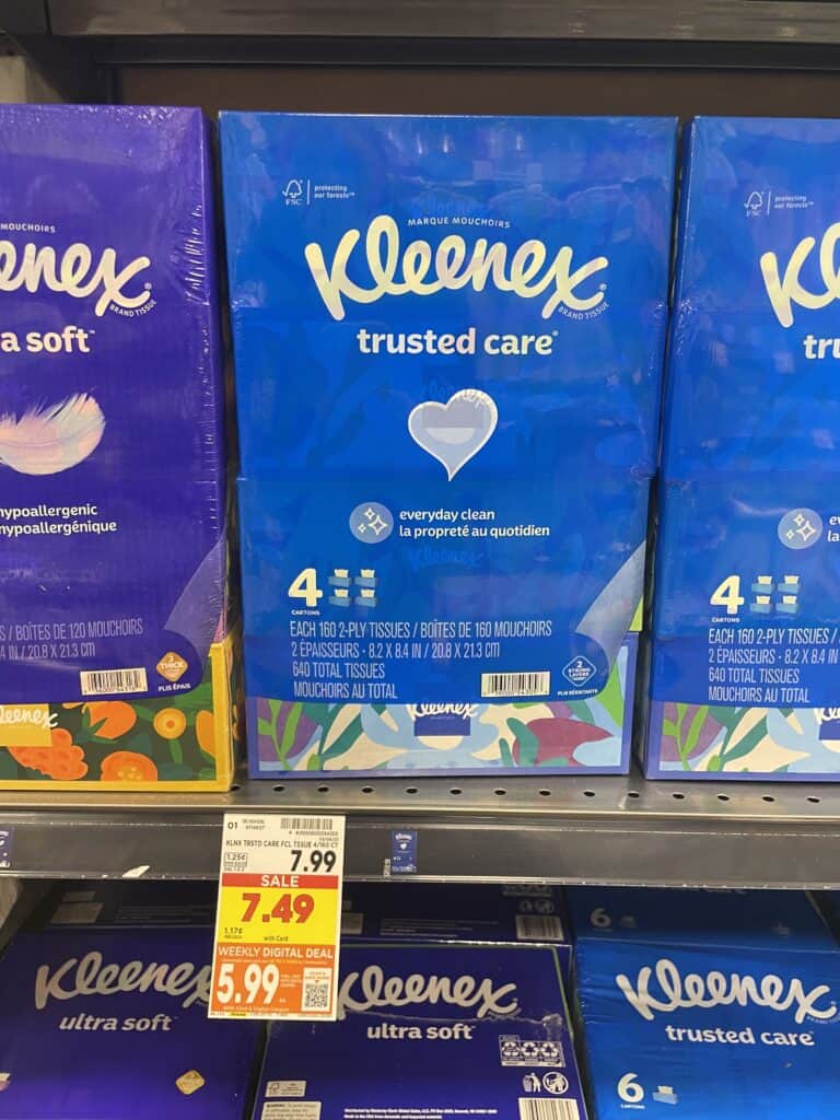 viva, kleenex and cottonelle kroger shelf image (7)