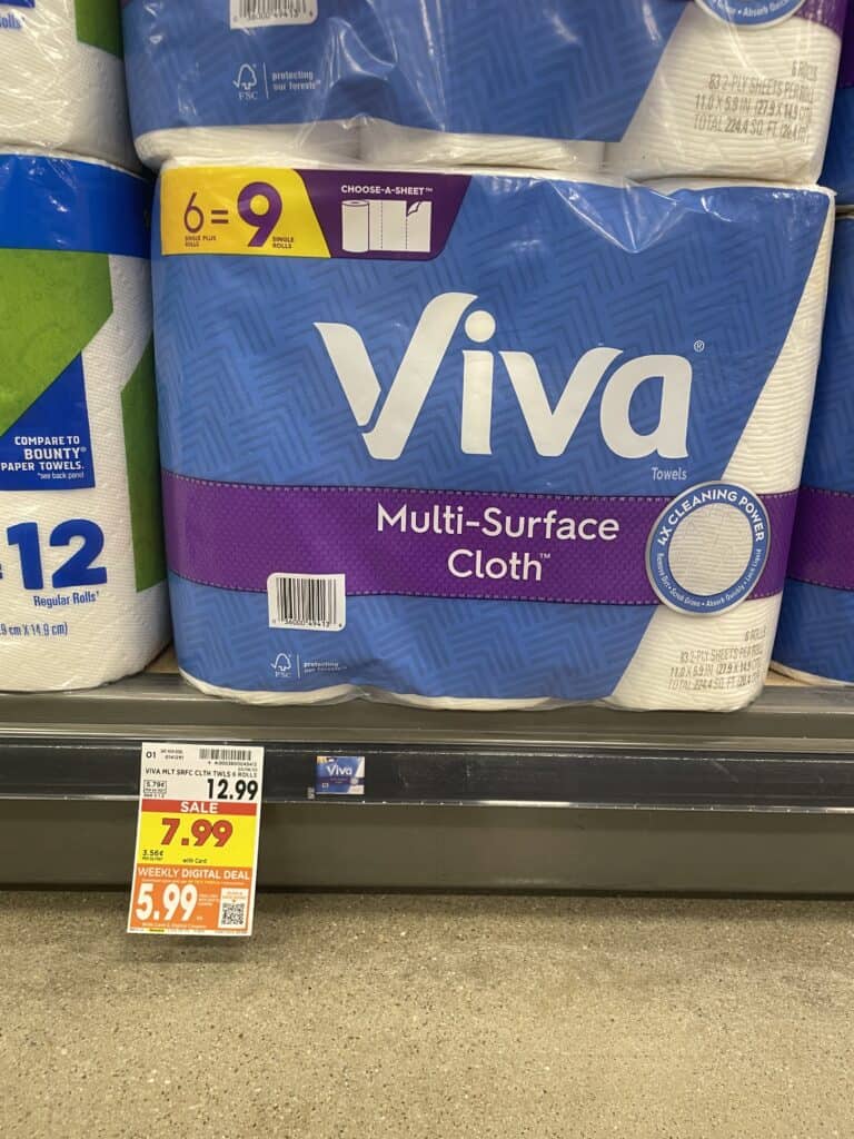 viva, kleenex and cottonelle kroger shelf image (7)