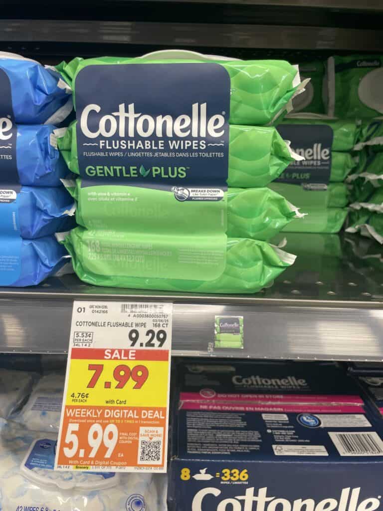 viva, kleenex and cottonelle kroger shelf image (7)