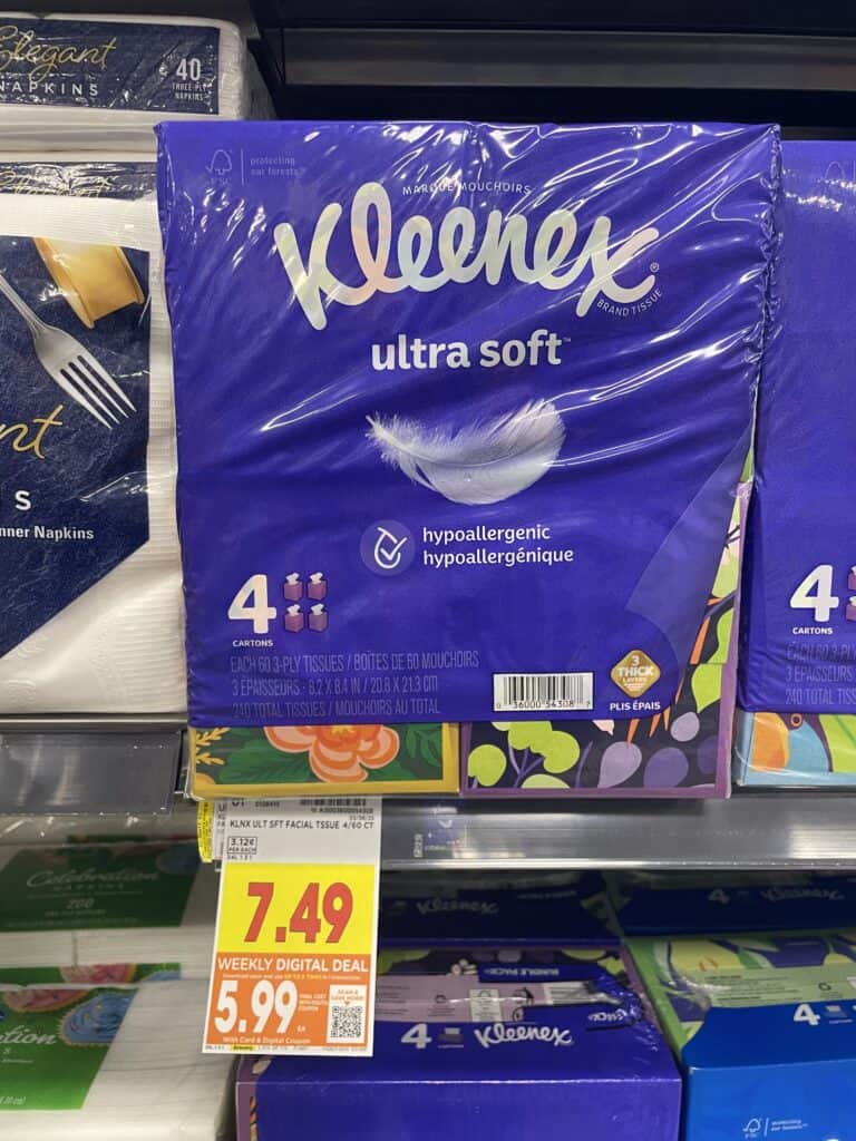 viva, kleenex and cottonelle kroger shelf image (7)