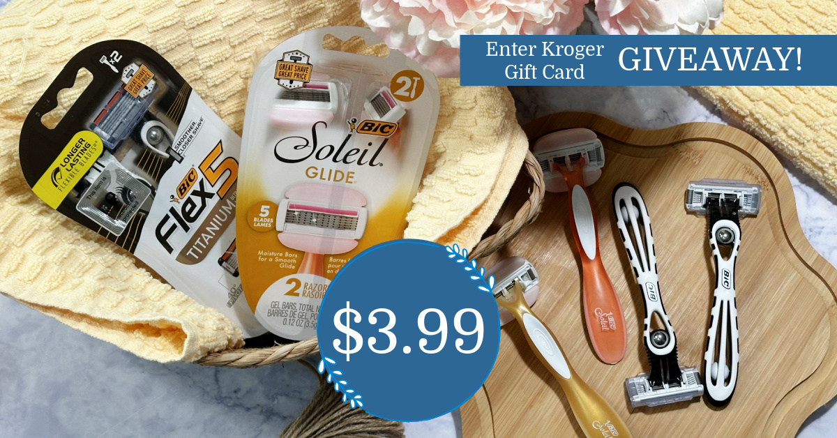 BIC® Soleil & Flex Disposable Razors are as low as $3.99 with