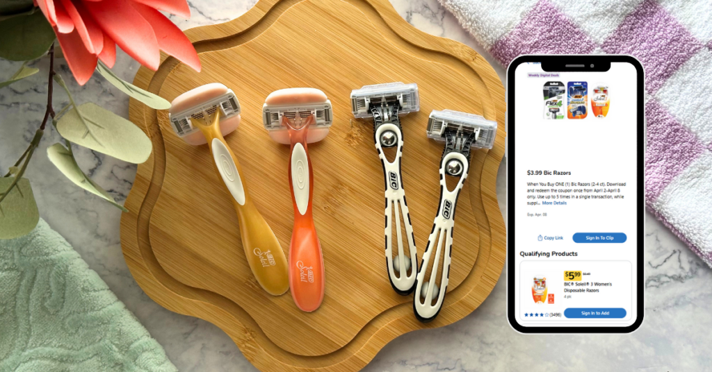 Bic Soleil and Flex5 Sensitive Kroger Digital Coupon