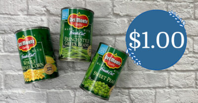 Del Monte Canned Vegetables Kroger Krazy