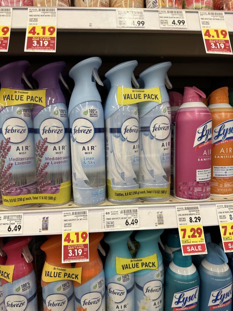 Febreze Spray Kroger Shelf image