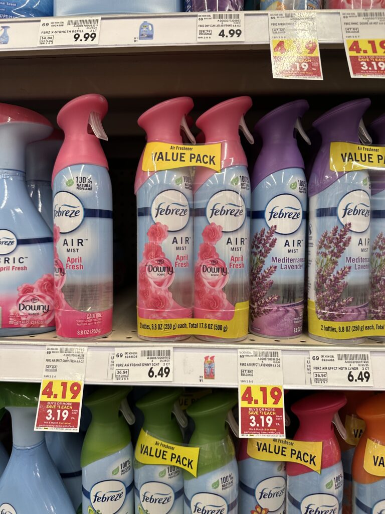 Febreze Spray Kroger Shelf image