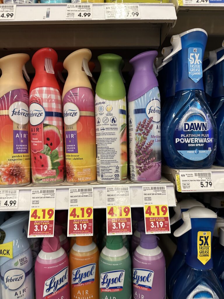Febreze Spray Kroger Shelf image