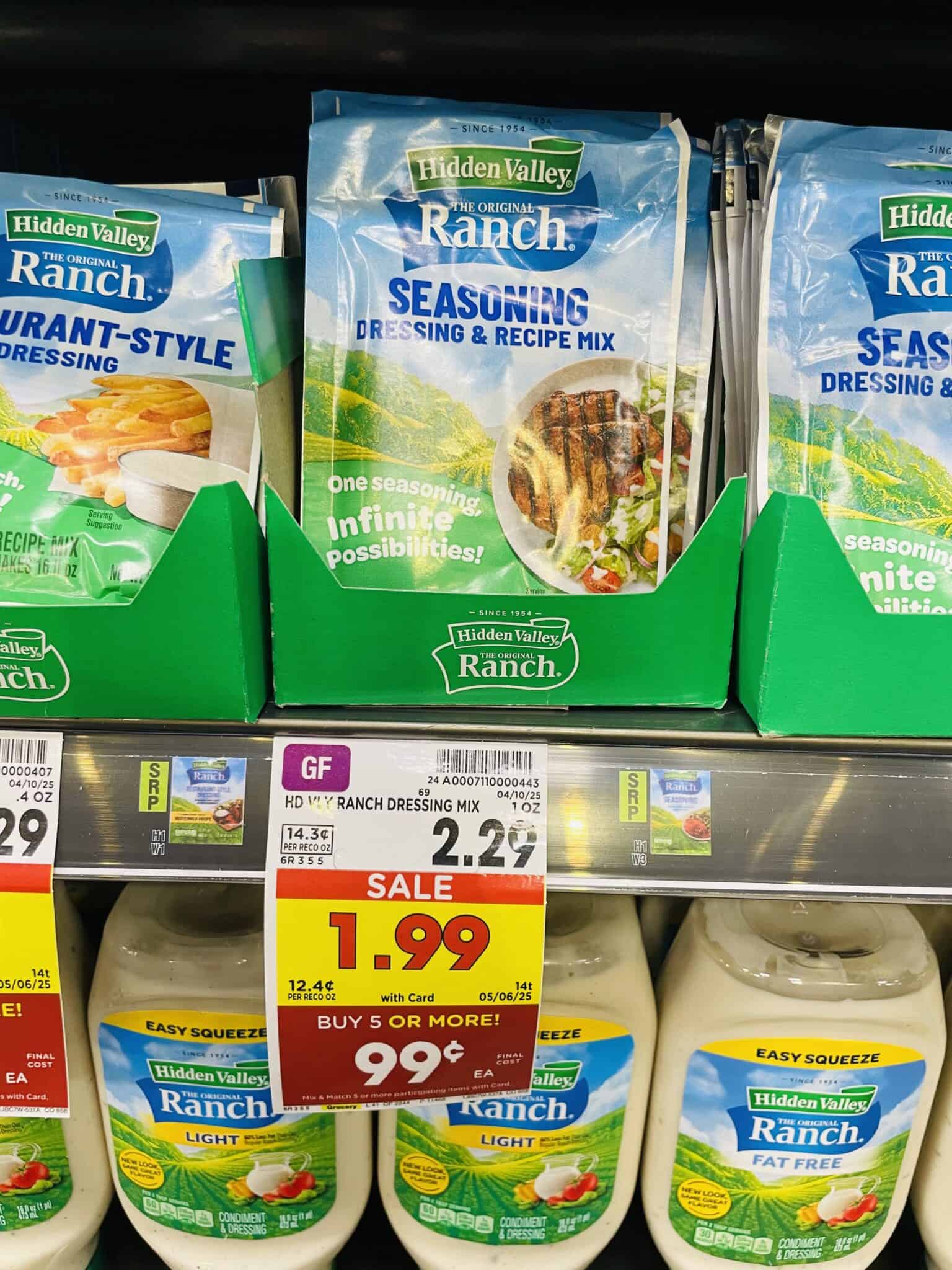 Hidden Valley Ranch Packets are 99¢ at Kroger! - Kroger Krazy