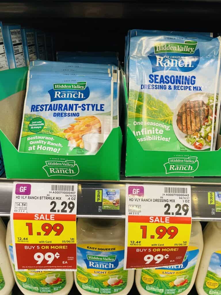 Hidden Valley Ranch Kroger Shelf Image Packets 