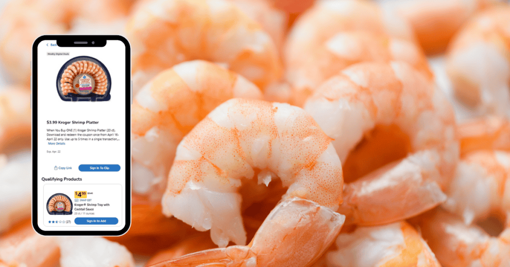 Kroger Cocktail Shrimp Digital coupon